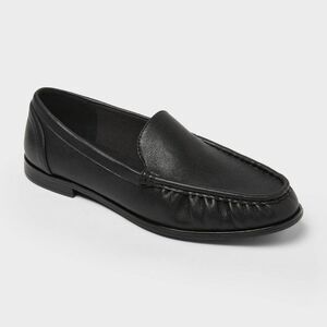 Women’s James Rouched Loafers with Memory Foam Insole – A New day Black 9